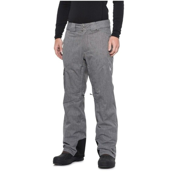 NWT Spyder Transporter Men’s Ski Insulated Pant XL Gray - Picture 1 of 12